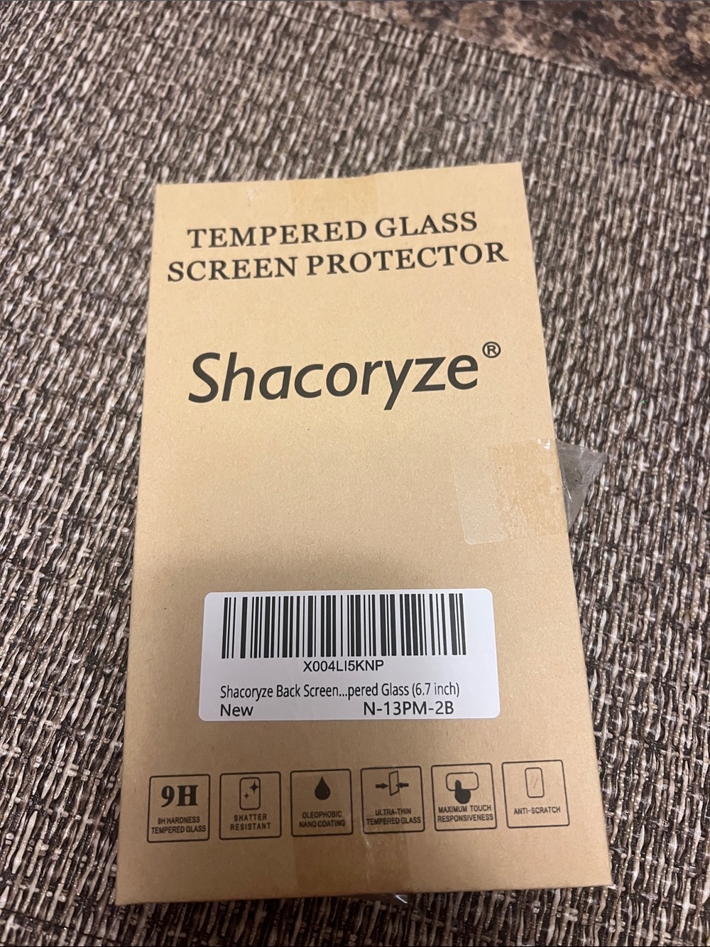 TWO pack Iphone 13 Pro MAX tempered glass back screen protector